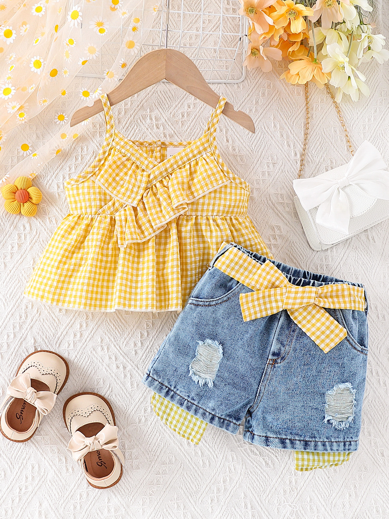 Summer Baby Girls Clothing Set - Soft Summer Yellow Clothing review and price