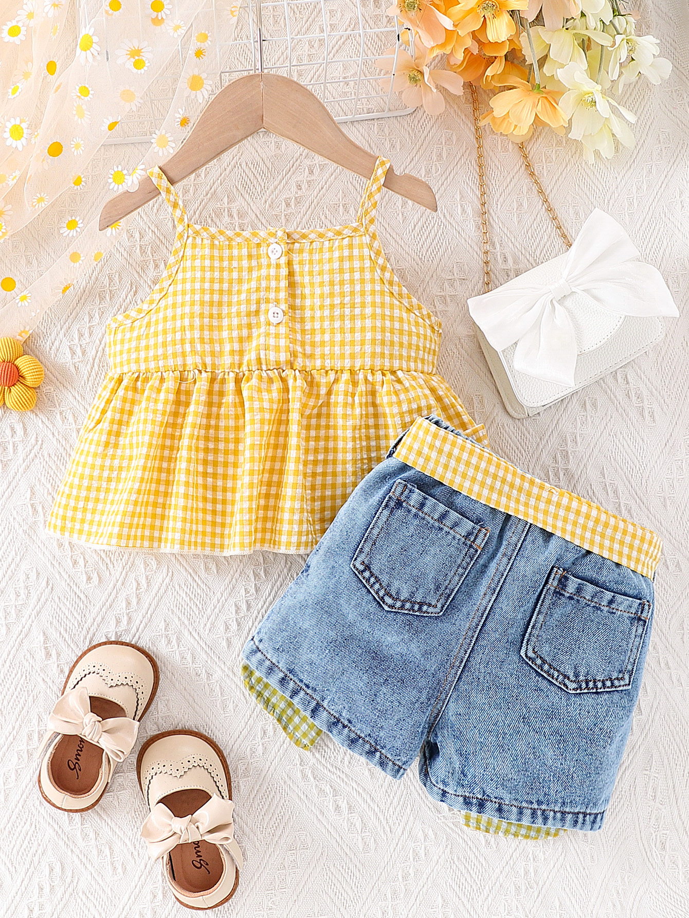 Summer Baby Girls Clothing Set - Soft Summer Yellow Clothing review and price