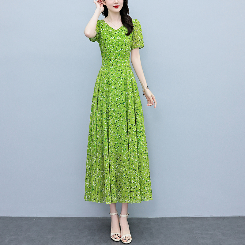 Summer Vacation Short Sleeve B - Sundress Midi Floral review and price