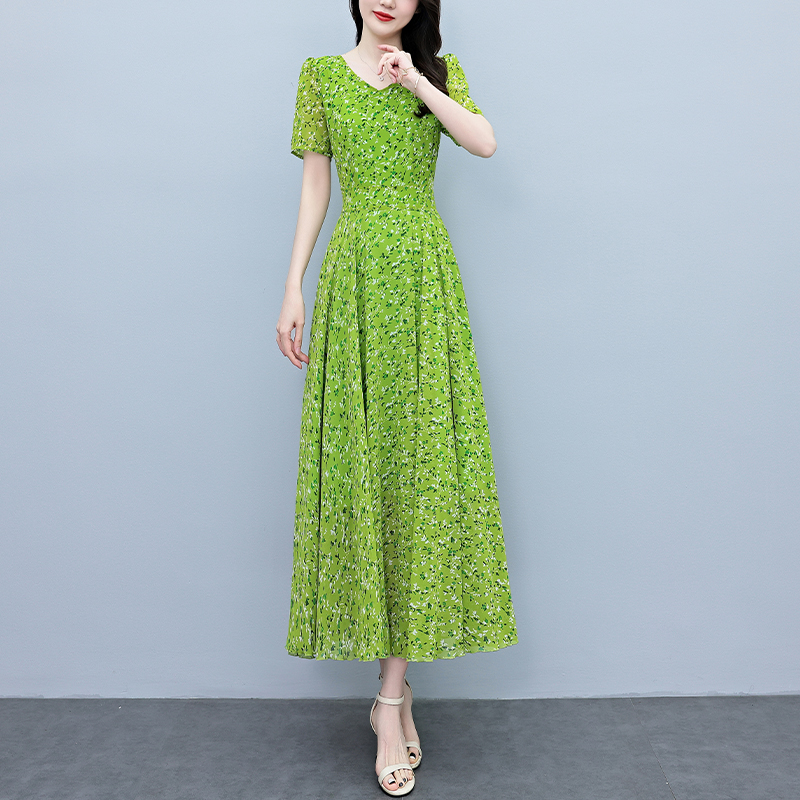 Summer Vacation Short Sleeve B - Sundress Midi Floral review and price