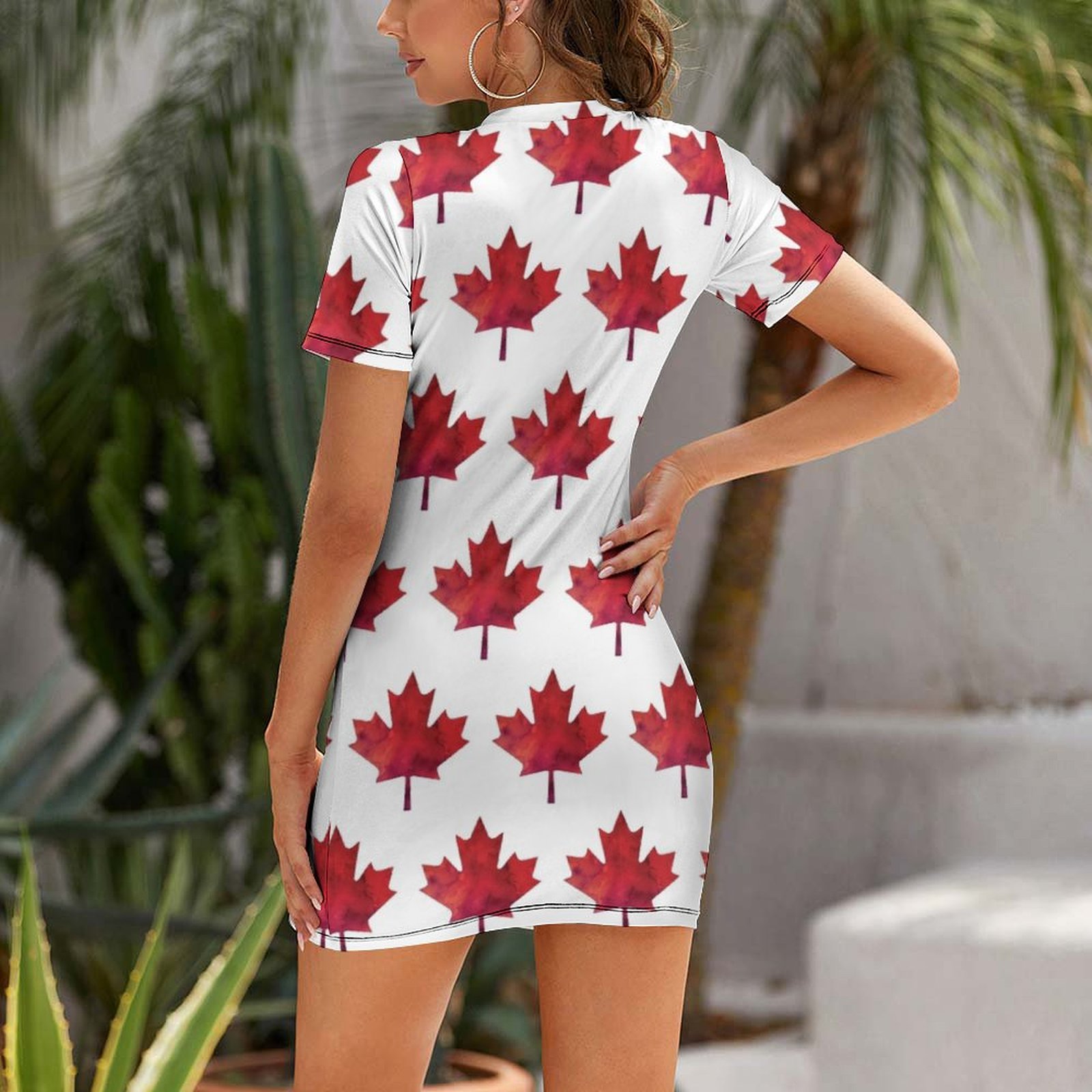 Canada Day Watercolour Maple L - Summer Clothing Women Canada review and price