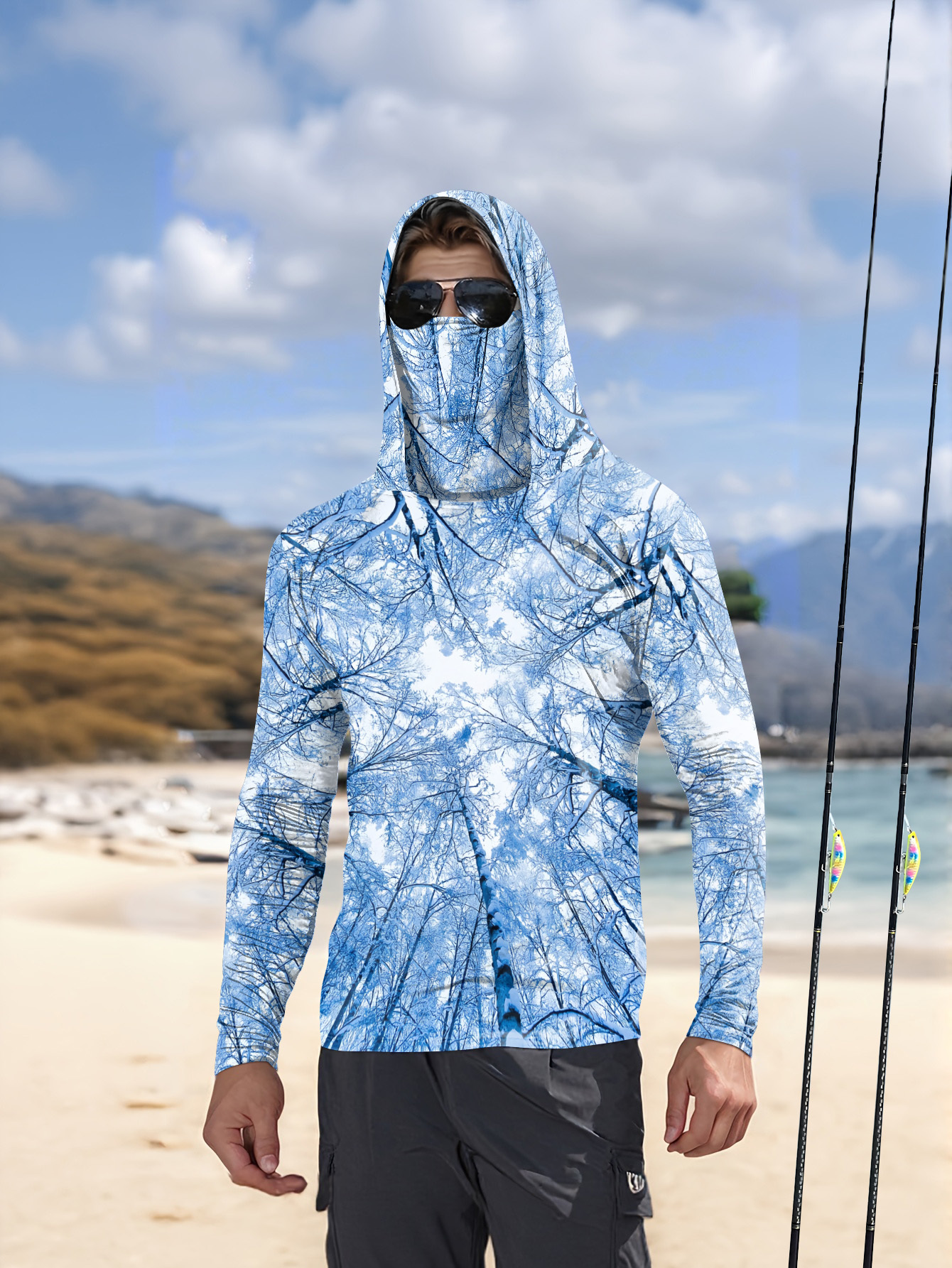 Fishing hooded sweatshirt men' - Summer Clothing review and price