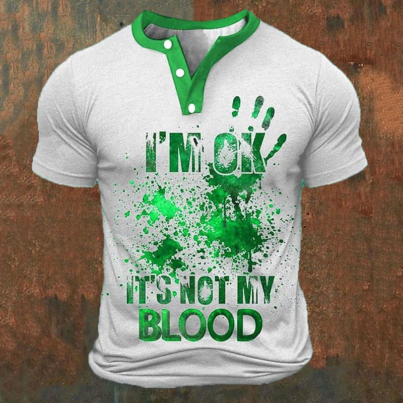 Funny 3D Letter Print Men's He - Summer Quotes review and price