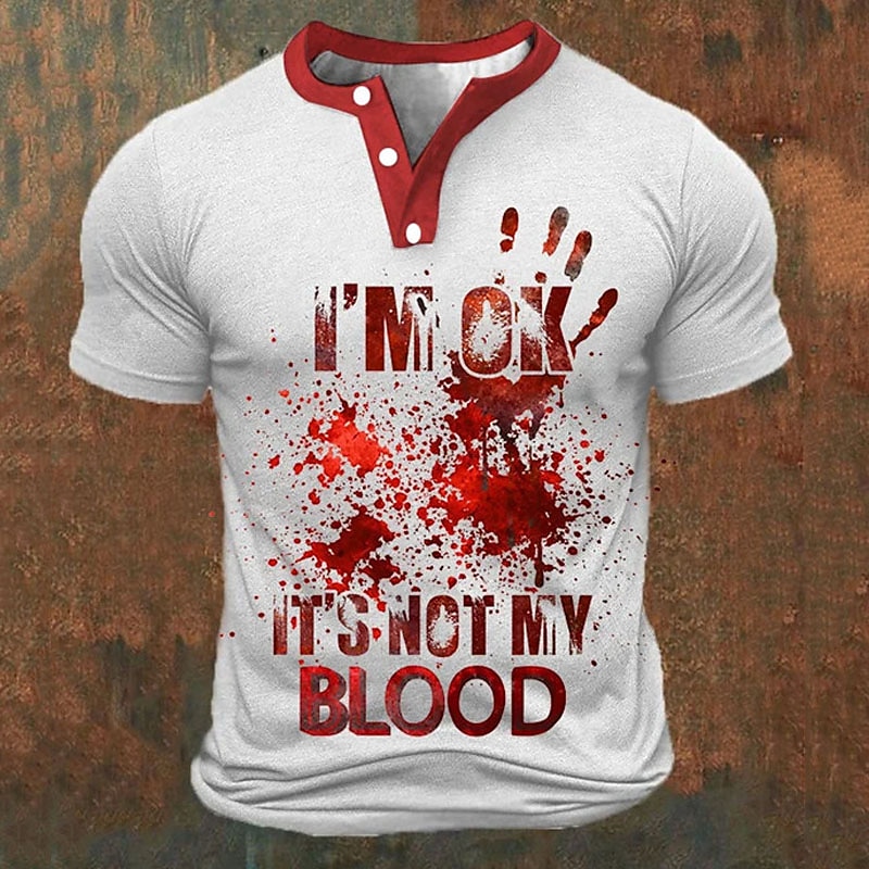 Funny 3D Letter Print Men's He - Summer Quotes review and price