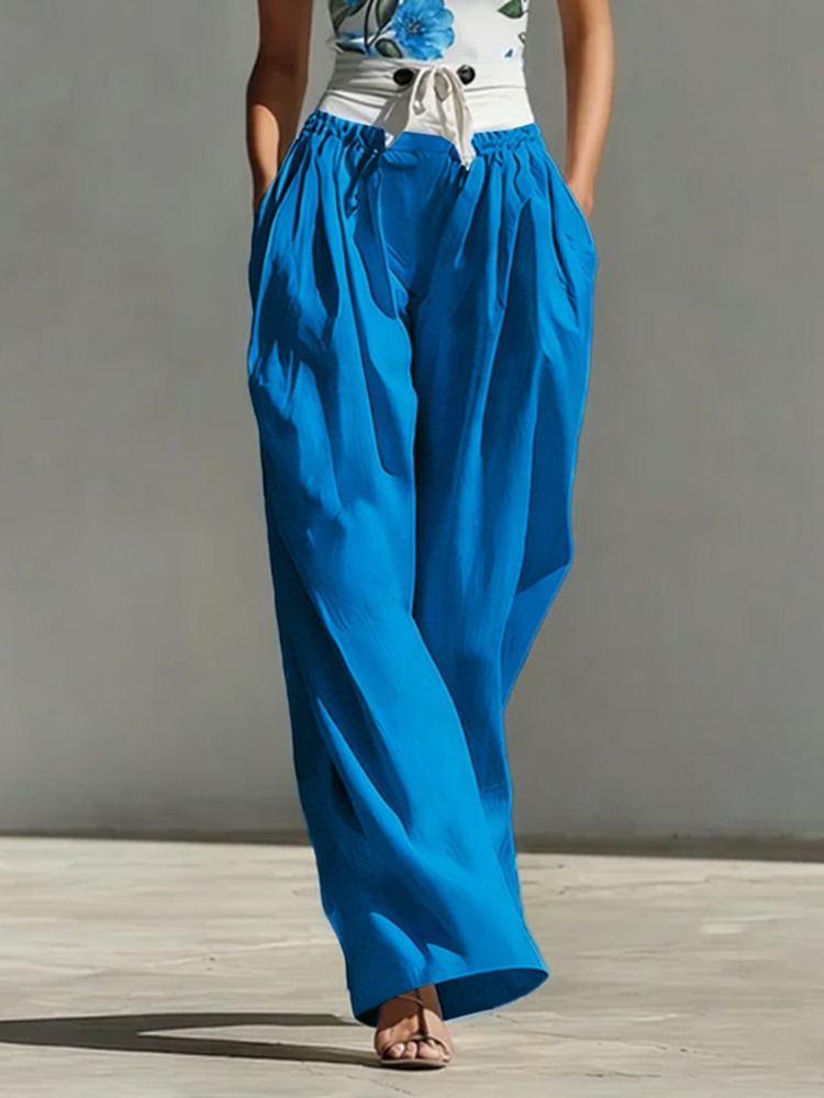 Yeezzi Women's Fashion Patchwo - Palazzo Pant Wide review and price