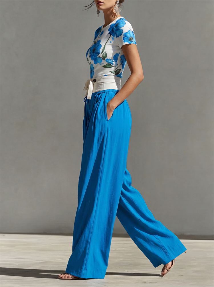 Yeezzi Women's Fashion Patchwo - Palazzo Pant Wide review and price
