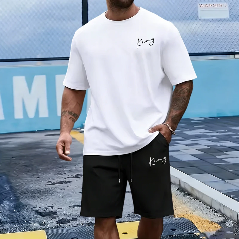 King Letter Men's Set Cotton T - Summer Quotes review and price