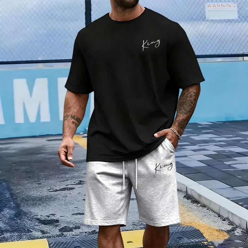 King Letter Men's Set Cotton T - Summer Quotes review and price