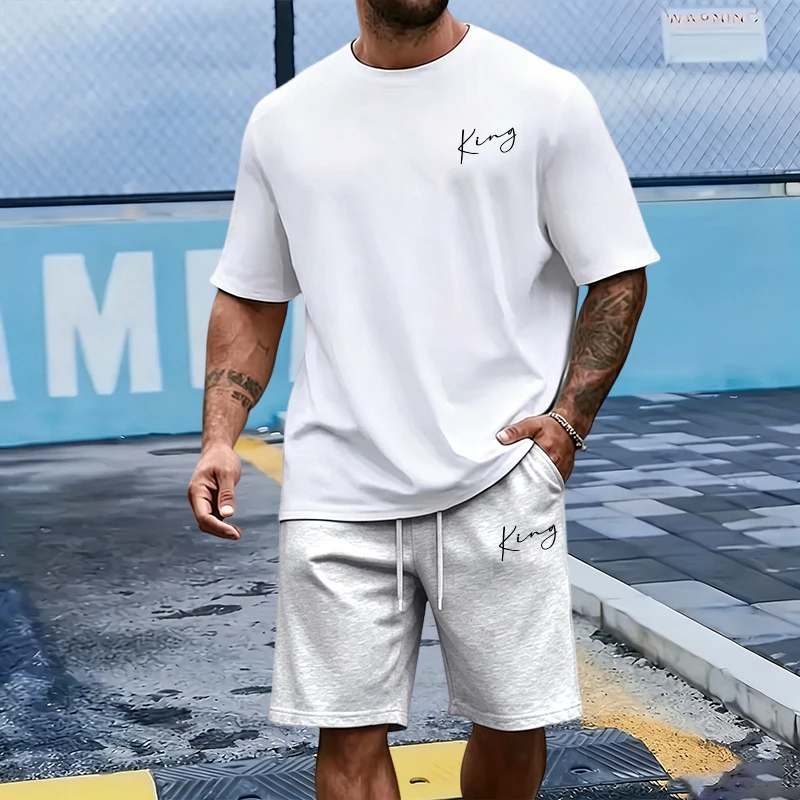 King Letter Men's Set Cotton T - Summer Quotes review and price