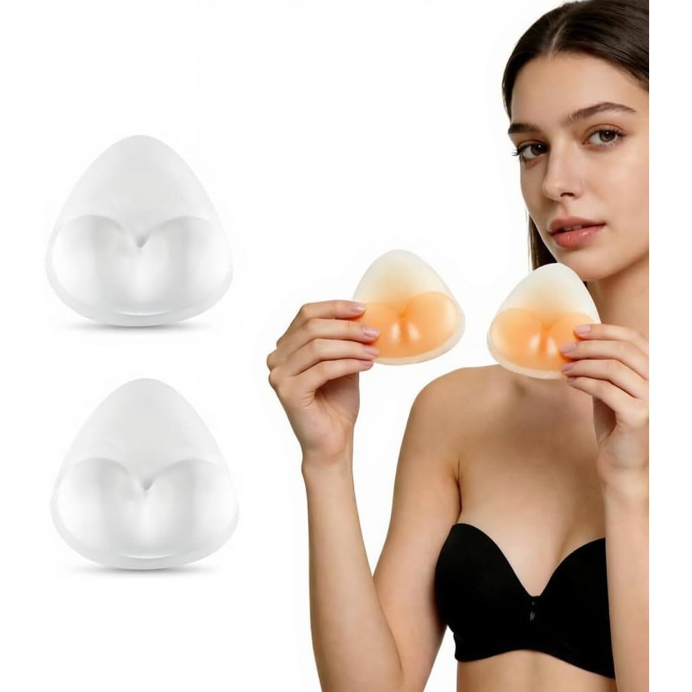Silicone Bra Inserts, Triangle - Bikini Set Push Up review and price