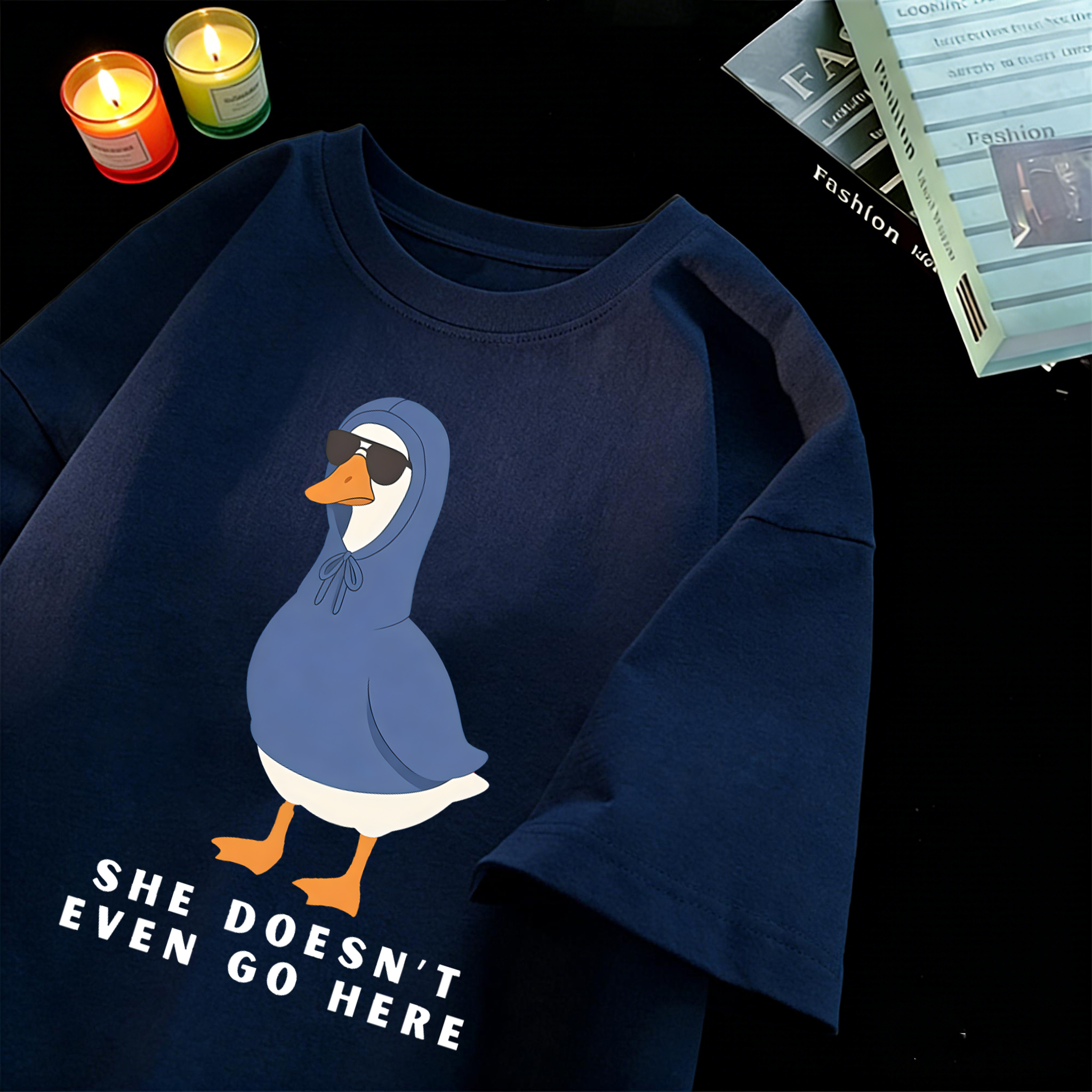 She Doesn'T Even Go Here Print - Summer Clothing Not Shein review and price