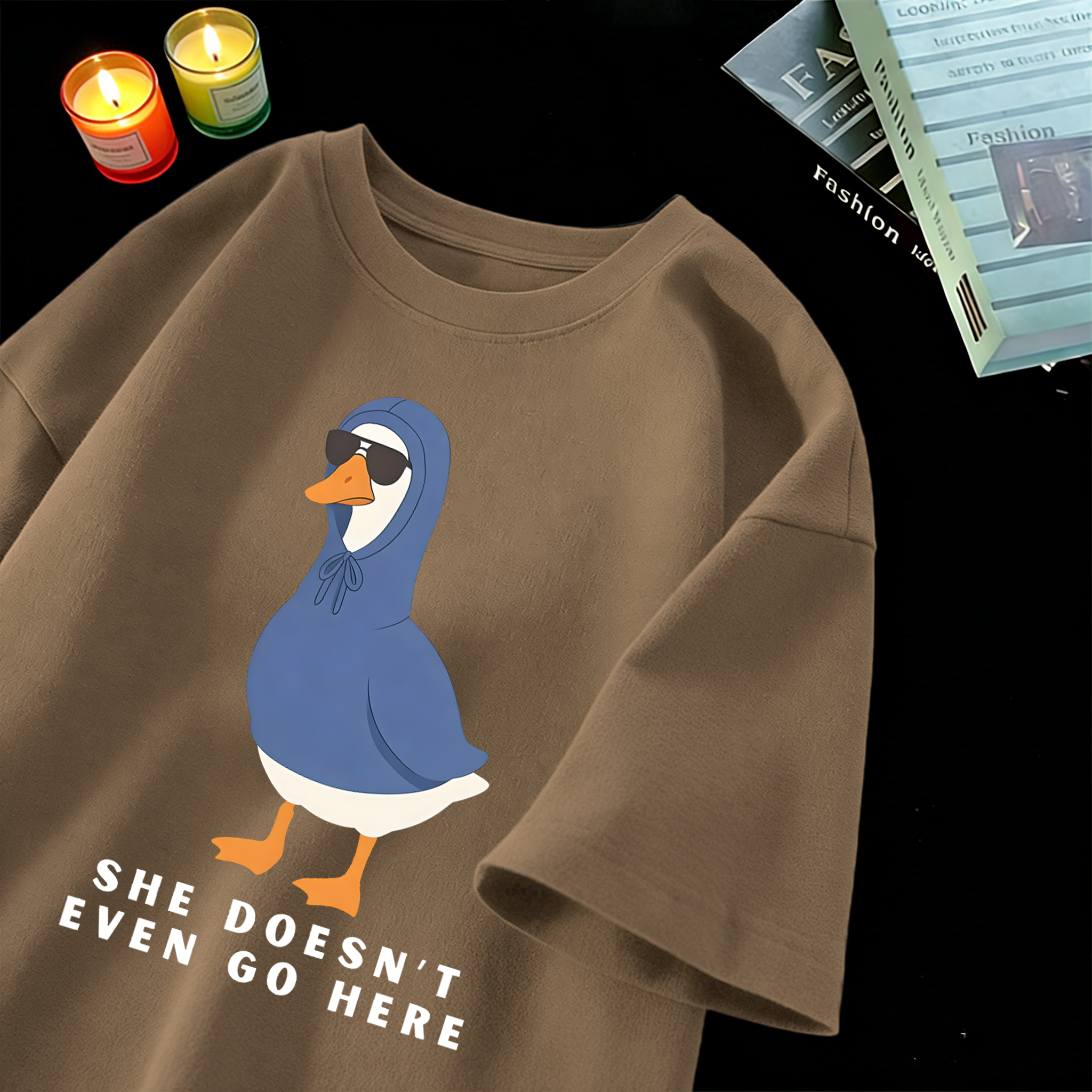 She Doesn'T Even Go Here Print - Summer Clothing Not Shein review and price