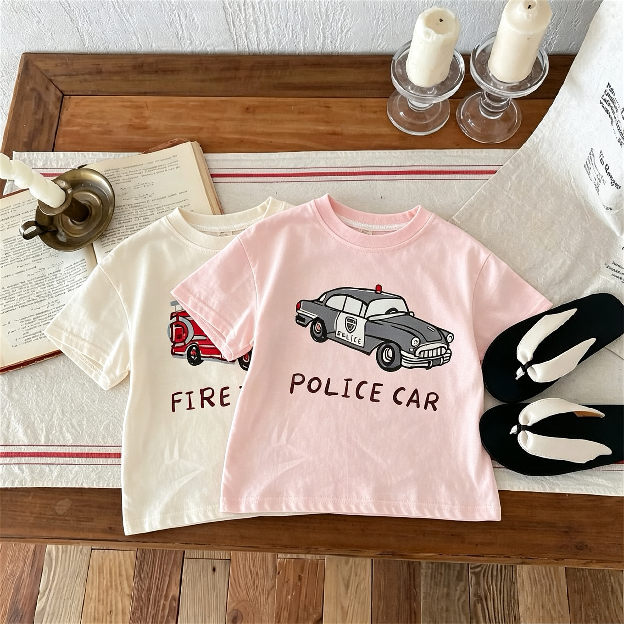 Printed Car Boys Girls T-shirt - Summer Clothing Boutiques review and price
