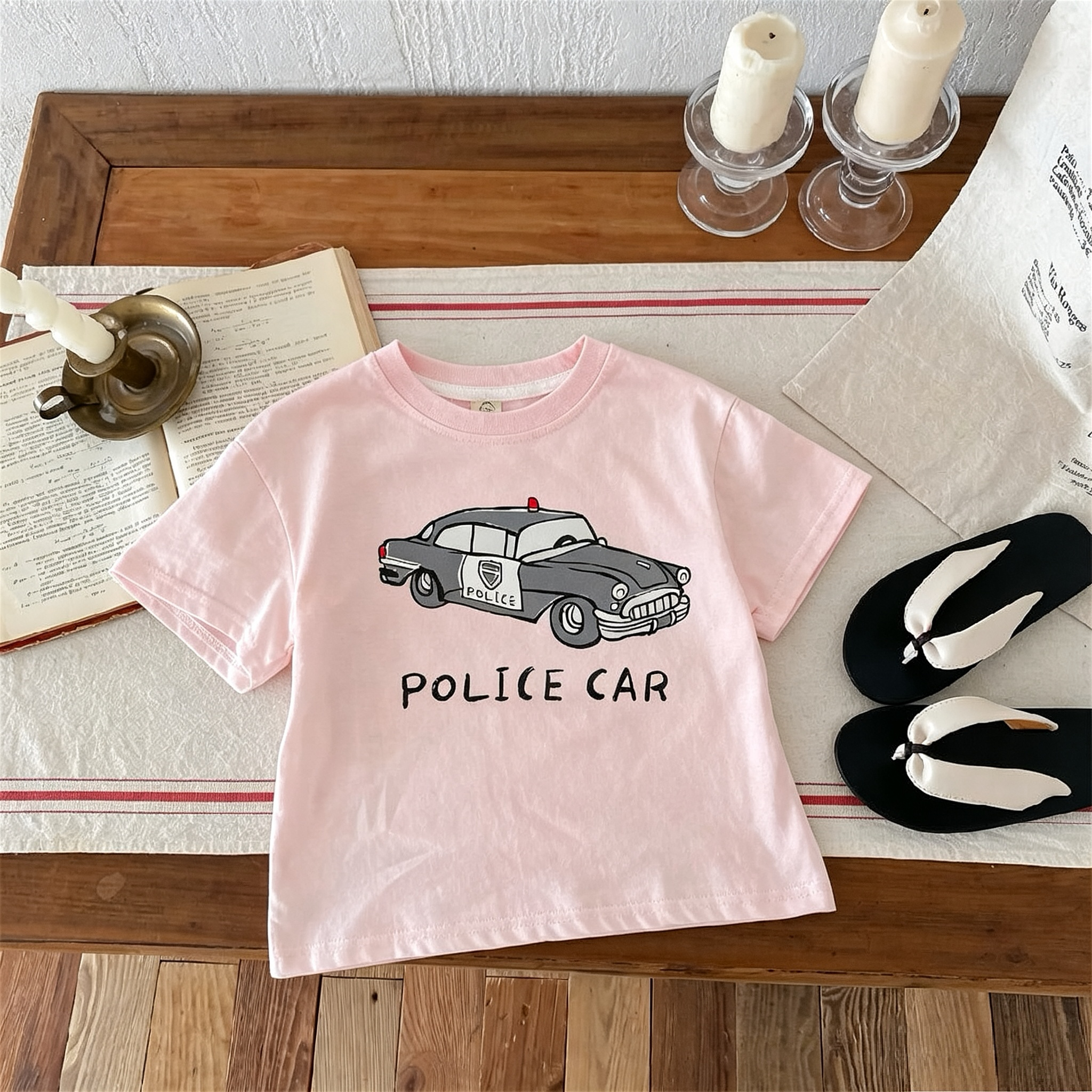 Printed Car Boys Girls T-shirt - Summer Clothing Boutiques review and price
