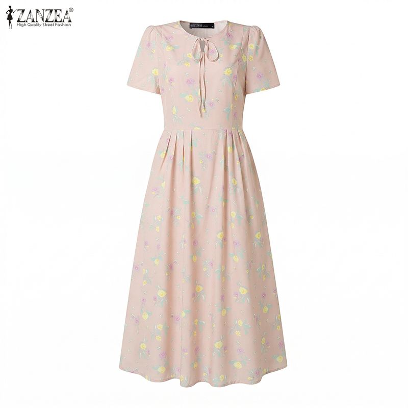 ZANZEA Summer Beach Sundress B - Sundress Midi Floral review and price