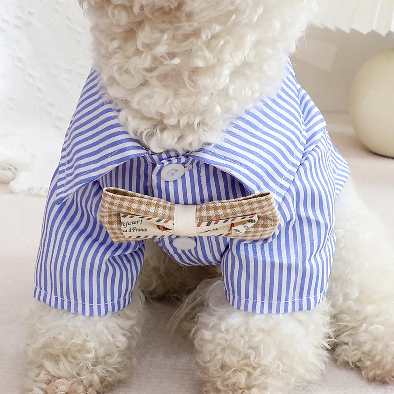 Pet Dog Clothes Bowknot Stripe - Summer Dog Clothing review and price